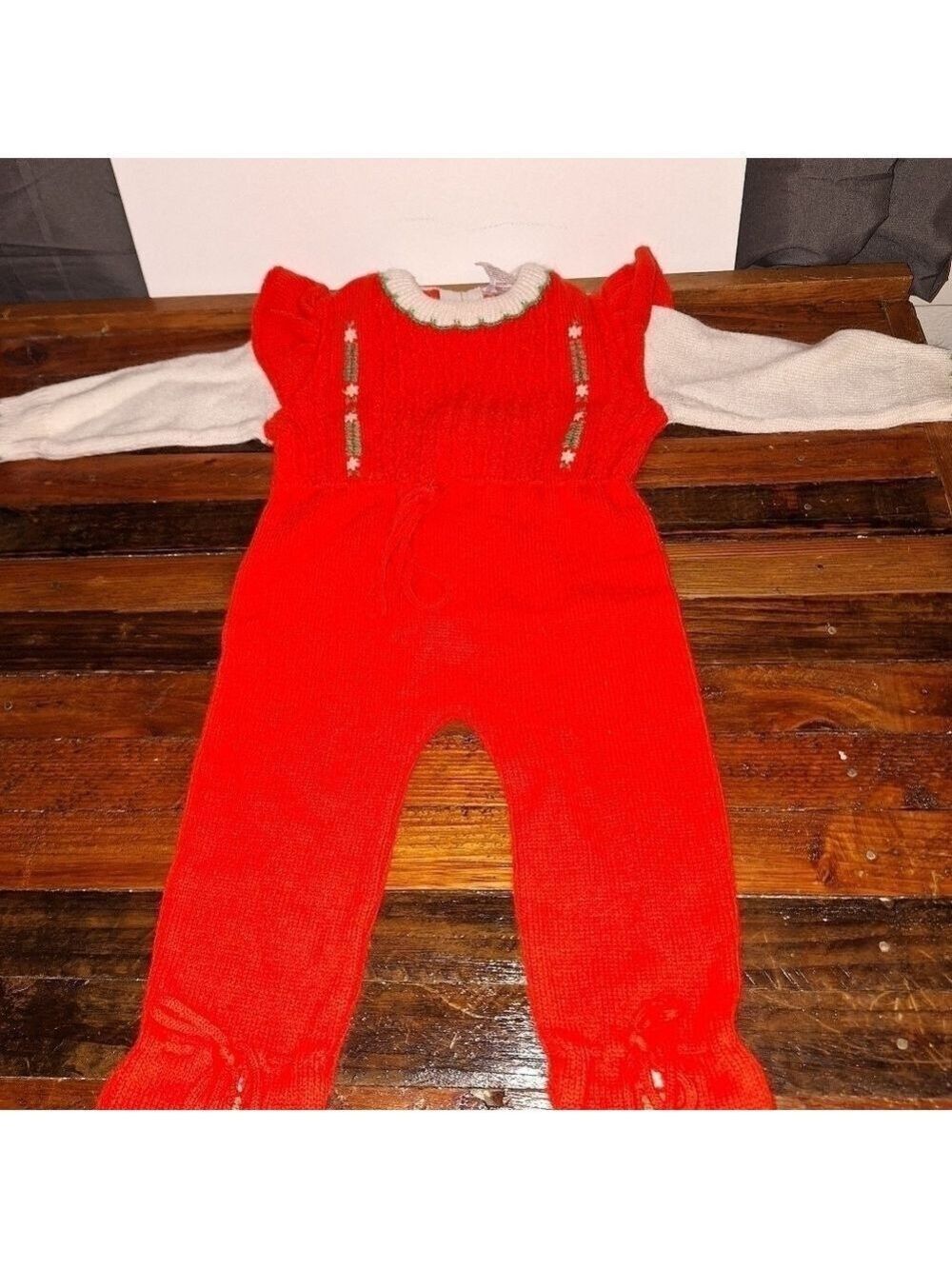 Vintage Baby Christmas Sleeper Pajamas 12 Months